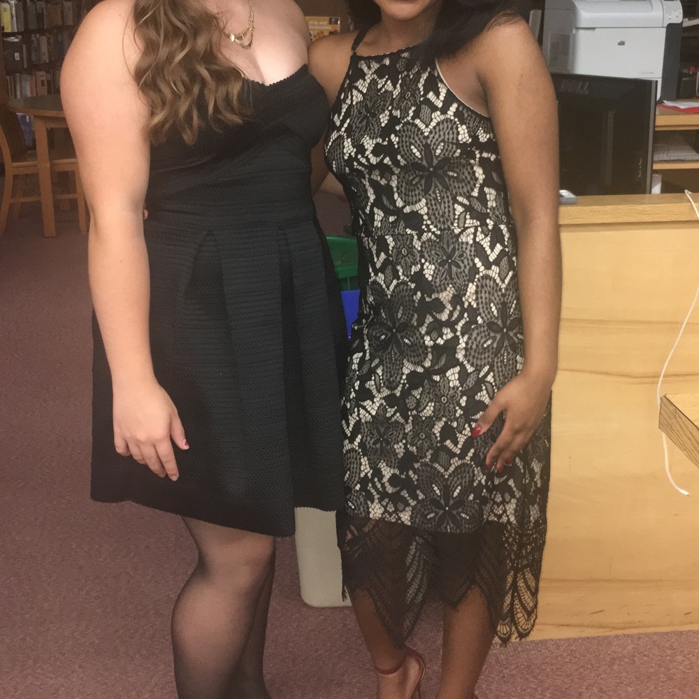 Black lace dress